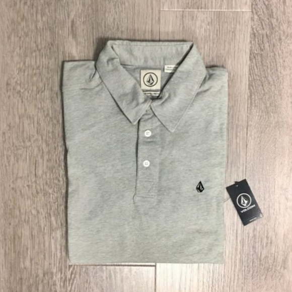 Volcom Banger Polo grey size small - Picture 2 of 7